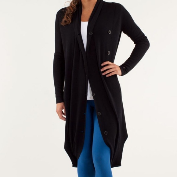 lululemon athletica Sweaters - Lululemon Intuition Meditation Sweater Wrap in Black